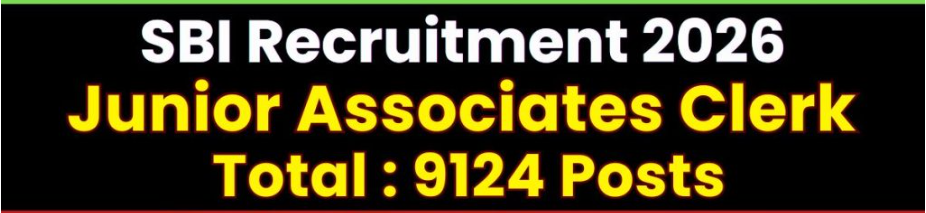 SBI Junior Associates Clerk Recruitment 2026