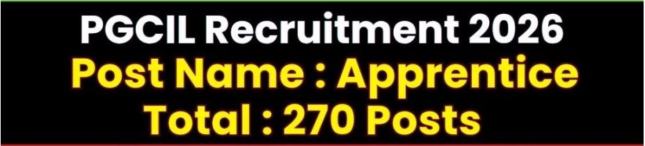 PGCIL Apprentice Recruitment 2026